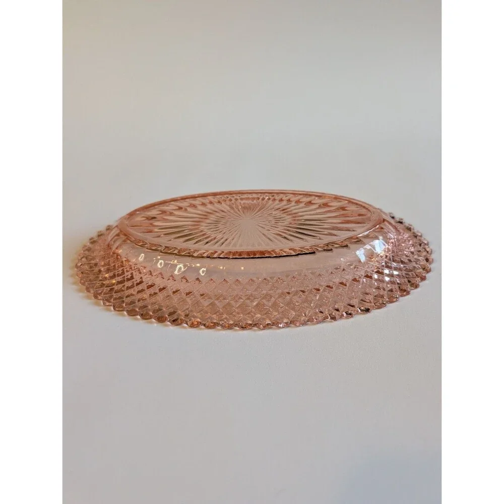 Anchor Hocking Miss America Pink Depression Glass Oval Serving Dish 10.5
